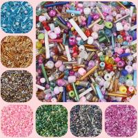 Perles en verre rocaille mélangées, Des billes de verre, DIY, plus de couleurs à choisir, 1.5-4.5mm, Environ Vendu par sac