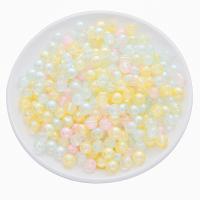 Perles acryliques transparentes, Acrylique, DIY, couleurs mélangées, 10mm, Environ Vendu par sac