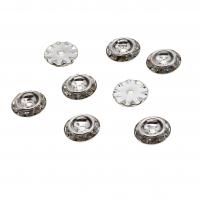 Iron Spacer Beads, DIY & with rhinestone, silver color 