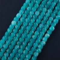 Amazonit Perlen, Würfel, poliert, DIY & facettierte, keine, 2-4mm, Länge:14.96 ZollInch, verkauft von Strang