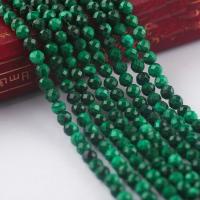Natural Malachite Beads, Round, polished, DIY & faceted, 3-4mm .96 Inch 
