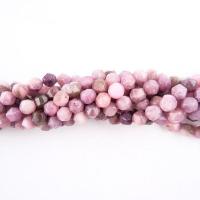 Perles lilas, Rond, poli, Surface de coupe de l'étoile & DIY, violet, 8mm .96 pouce, Vendu par brin