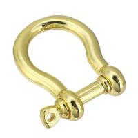 Brass Screw Clasp, gold color plated 