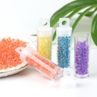 Color Lined Glass Seed Beads, DIY 4mm 