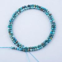 Perles en Turquoise naturelle, Rond, poli, DIY & normes différentes pour le choix, 2-6mm .96 pouce, Vendu par brin