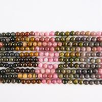 Natural Tourmaline Beads, Round, polished, DIY 3-7mm .96 Inch 