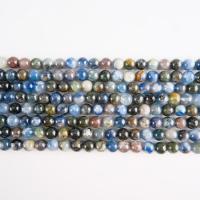perles de disthène bleu, Rond, poli, DIY & normes différentes pour le choix, 6-10mm .96 pouce, Vendu par brin