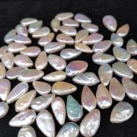 Natural Freshwater Pearl Loose Beads, Teardrop, DIY, white 