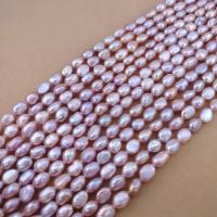 Perlas Arroz Freshwater, Perlas cultivadas de agua dulce, Keishi, Bricolaje, Púrpura, 7-8mm, longitud:aproximado 11.57 Inch, Vendido por Sarta