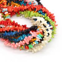 Mélange de perles de corail naturels, Irrégulière, DIY, plus de couleurs à choisir, 3-6mmx5-10mm Environ 14.96 pouce, Vendu par brin