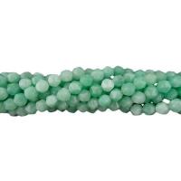 Amazonit Perlen, rund, poliert, Star Cut Faceted & DIY, 8mm, Länge:14.96 ZollInch, verkauft von Strang