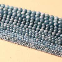 Apatit Perlen, Apatite, rund, poliert, DIY & verschiedene Größen vorhanden, grau, 4-12mm, Länge:14.96 ZollInch, verkauft von Strang