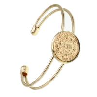 Iron Cuff Bangle, for woman, golden, 62mm 