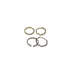 Brass Ring Set, plated, 2 pieces & micro pave cubic zirconia & for woman US Ring 