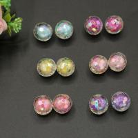 Bead in Bead Acrylic Beads, Round, plated, DIY 16mm 