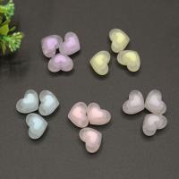 Bead in Bead Acrylic Beads, Heart, injection moulding, DIY & frosted 