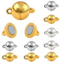Zinc Alloy Magnetic Clasp, Round, plated, DIY & with magnetic 