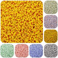 Opaque Glass Seed Beads, Glass Beads, Round, DIY & two tone 3mm, Approx 