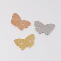 Stainless Steel Pendants, 304 Stainless Steel, Butterfly, Vacuum Ion Plating, DIY Approx 0.9mm 