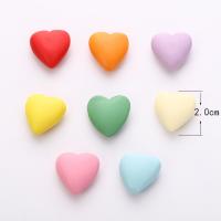 Painted Wood Beads, Schima Superba, Heart, stoving varnish, DIY & 3D effect & no hole 20mm 