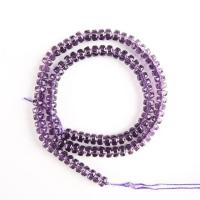 Natural Amethyst Beads, Abacus, DIY & faceted, purple  .96 Inch 