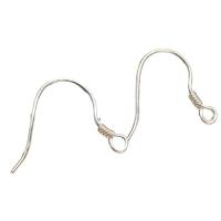 Sterling Silver Hook Earwire, 925 Sterling Silver, plated, silver color 