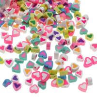 Perles bijoux Fimo , argile de polymère, coeur, DIY, plus de couleurs à choisir Vendu par sac