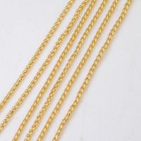 Brass Wheat Chain, plated lead & cadmium free, 3mm 