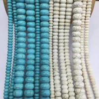 Perles en Turquoise naturelle, abaque, poli, DIY & normes différentes pour le choix, plus de couleurs à choisir, Vendu par brin