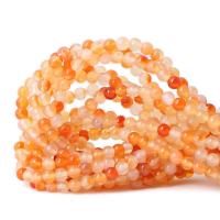 Original Farbe Achat Perlen, rund, poliert, DIY, gemischte Farben, Länge:38 cm, verkauft von Strang
