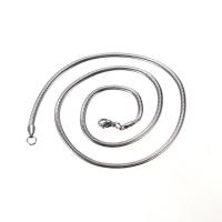 Titanium Steel Chain Necklace, Unisex original color 