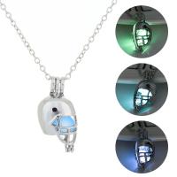 Luminated Necklace, Zinc Alloy, with 1.96inch extender chain, Helmet, platinum color plated, for woman & hollow Approx 17.7 Inch 