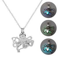 Luminated Necklace, Zinc Alloy, Octopus, platinum color plated, for woman & hollow Approx 23.6 Inch 