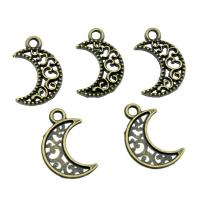Zinc Alloy Jewelry Pendants, Moon, plated 