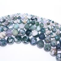 Natural Tree Agate Beads, Round, DIY mixed colors Approx 15.75 Inch 