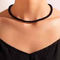 plastique collier, avec 2.56inch chaînes de rallonge, bijoux de mode & pour femme Environ 17.13 pouce, Vendu par PC