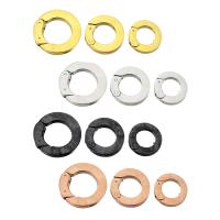 Edelstahl-Frühlings-Ring-Verschluss, 304 Edelstahl, Vakuum-Ionen-Beschichtung, DIY & verschiedene Größen vorhanden, keine, verkauft von PC