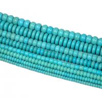 Perles en Turquoise synthétiques, abaque, poli, DIY & normes différentes pour le choix, bleu turquoise, Vendu par brin