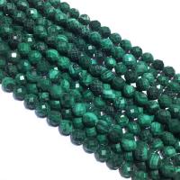 Natürliche Malachit Perlen, rund, DIY & facettierte, grün, Länge:39 cm, verkauft von Strang