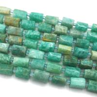 Perles amazonite, avec Seedbead, pilier, DIY & facettes, vert Environ 39 cm, Vendu par brin