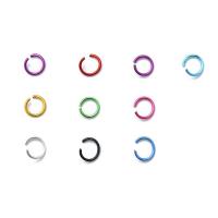 алюминий кольцо-открывашка, Другое покрытие, DIY, Много цветов для выбора, 6mm, Приблизительно 1080ПК/Box, продается Box