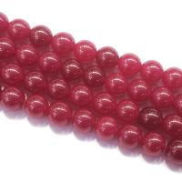 Jade Red Bead, Round, DIY, red Approx 39 cm 