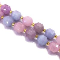 Mixed Gemstone Beads, Aquamarine, with Rose Quartz, Star Cut Faceted & DIY, mixed colors Approx 39 cm 