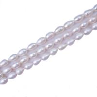 Perlas Arroz Freshwater, Perlas cultivadas de agua dulce, Bricolaje, Blanco, 0.5-3mm, longitud:38 cm, Vendido por Sarta