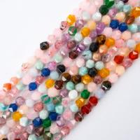 Mixed Gemstone Beads, Round, polished, Star Cut Faceted & DIY mixed colors, 8mm .96 Inch 