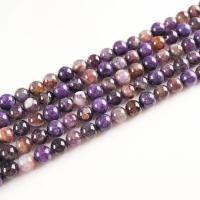 Perles naturelles Charoïte, Rond, poli, DIY & normes différentes pour le choix, violet .96 pouce, Vendu par brin