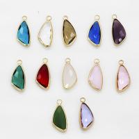 Crystal Brass Pendants, with Zinc Alloy, plated, fashion jewelry & DIY & for woman & faceted 