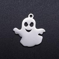 Stainless Steel Pendants, 201 Stainless Steel, Ghost, Vacuum Ion Plating, fashion jewelry & DIY & Unisex 
