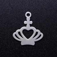 Stainless Steel Crown Pendant, 201 Stainless Steel, Vacuum Ion Plating, fashion jewelry & DIY & Unisex 