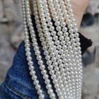 Round Cultured Freshwater Pearl Beads, DIY, white, 4.5-5mm cm 